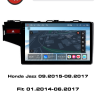 Штатная магнитола Honda Jazz 2015-2017, Fit 2014-2017 Redpower 85236PRO