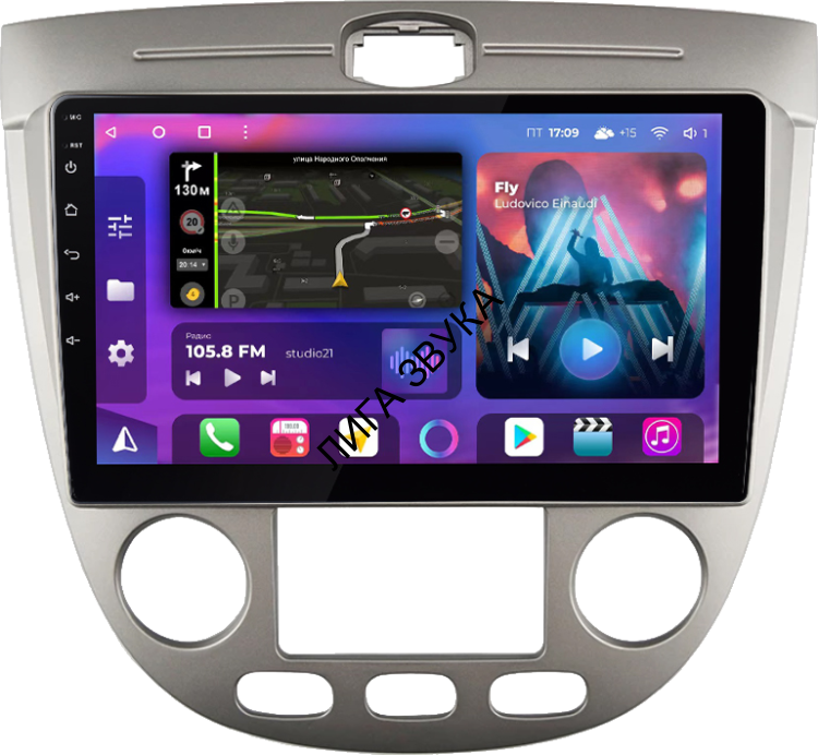 Штатная магнитола Chevrolet Lacetti хэтчбек 2004-2013 FarCar S500 PLUS (BX3038M 360 климат) Android 4G 