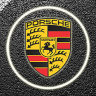 LED подсветка двери Carsys RX-S5 Porsche в штатное место с логотипом авто