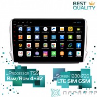 Штатная магнитола Peugeot 2008 Parafar PF892XHD Android 8.1.0 4G LTE  
