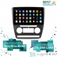 Штатная магнитола Skoda Octavia A5 (2004-2013) Parafar PF005XHD Android 8.1.0 4G LTE  