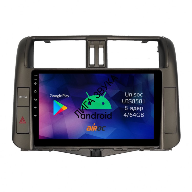 Штатная магнитола Toyota Land Cruiser Prado 150 с 360 обзором, 2009-2014 Airoc 1114