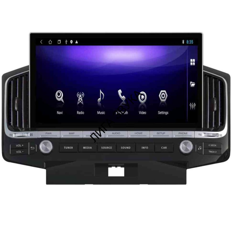 Штатная магнитола Toyota Land Cruiser 200 2008-2015 память 6/128 Гб, экран 13," встроенный 360 опция Parafar PF381L13T2 Android 