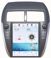 Штатная магнитола Mitsubishi ASX/ RVR 2010-2016, Peugeot 4008, Citroen C4 Aircross - Carmedia ZF-1156-Q6 экран 10.4" в стиле "Тесла" на Android, 8Гб+128Гб, CarPlay, 4G SIM-слот