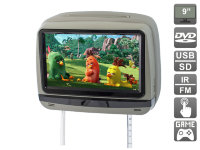 Подголовник с сенсорным монитором 9" и встроенным DVD плеером AVIS Electronics AVS0945T (серый)