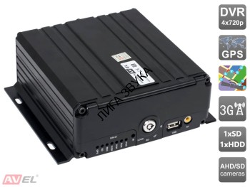 Четырёхканальный AHD видеорегистратор Avel AVS510DVR с 3G и GPS Четырёхканальный AHD видеорегистратор AVS510DVR с 3G и GPS
