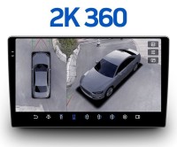 Магнитола для 9" рамки с функцией 360 - FarCar BX855-360 на Android 13, монитор 9.5" QLED+2K, 6/128Гб, CarPlay, 4G SIM-слот, 4 камеры в комплекте