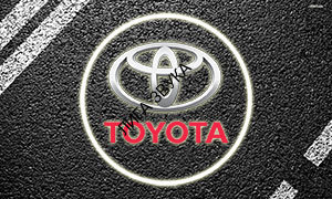 LED-подсветка двери Carsys RX-S8 Toyota Land Cruiser Prado, Camry, Highlander, Verso, Corolla, Prius, Sequoia, Previa, Alphard в штатное место с логотипом авто