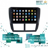 Штатная магнитола Subaru Forester 2008-2013 Parafar PF636XHD Android 8.1.0 4G LTE 
