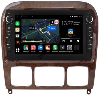 Штатная магнитола Mercedes S-klasse w220 1998-2005 орех Canbox M-Line 7831-9152 Android 4G-SIM, 2/32, DSP, IPS С крутилками Штатная магнитола Mercedes S-klasse w220 1998-2005 орех Canbox M-Line 7831-9152 Android 4G-SIM, 2/32, DSP, IPS С крутилками