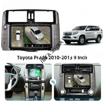 Штатная магнитола Toyota Land Cruiser Prado 150 2009-2013 high (для высоких комплектаций с кругом) Android 12 Carmedia SF-9613-3+9009-12-Q Штатная магнитола Toyota Land Cruiser Prado 150 2009-2013 high (для высоких комплектаций с кругом) Android 12 Carmedia SF-9613-3+9009-12-Q