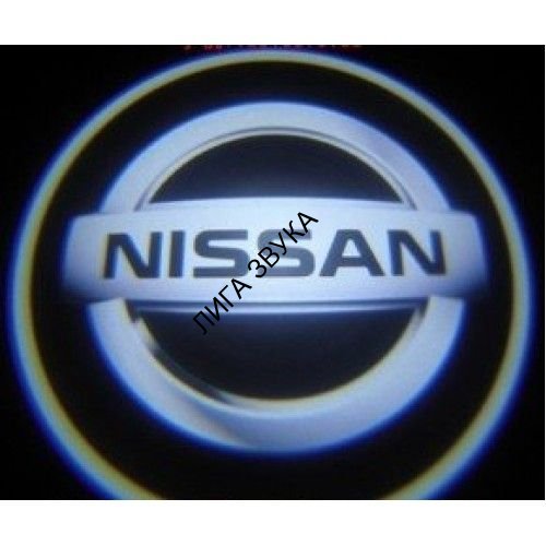 LED подсветка двери Carsys RX-S12B Nissan в штатное место с логотипом авто