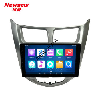 Штатная магнитола Hyundai Solaris, Verna, i-25 2010-2017 Carmedia NM-9051  Newsmy NM-9051 - Штатная магнитола Hyundai Solaris 2011-2016 дорестайл и рестайл 9", 1024*600