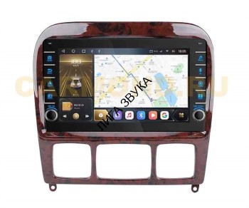 Штатная магнитола Mercedes S-klasse w220 1998-2005 орех CarMedia OL-9952-N Android 4G-SIM, DSP, IPS С крутилками  Штатная магнитола Mercedes S-klasse w220 1998-2005 орех CarMedia OL-9952-N Android 4G-SIM, DSP, IPS С крутилками 
