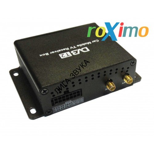 Цифровой автомобильный ТВ-тюнер DVB-t2 roXimo RTV-001 (2 чипа / 2 антенны)