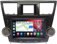Штатная магнитола Toyota Highlander U40 2007-2013 Canbox L-Line 4169-9-1556 Android 4G-SIM, 2/32, TS18, DSP, QLed