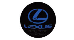 Светодиодная подсветка в дверь автомобиля с логотипом Lexus (синий) MyDean CLL-062