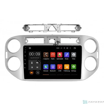 Штатная магнитола VolksWagen Tiguan 2011-2017 Parafar PF489Lite Android  Штатная магнитола Parafar с IPS матрицей для Volkswagen Tiguan 2013-2015 на Android 6.0 (PF489Lite)