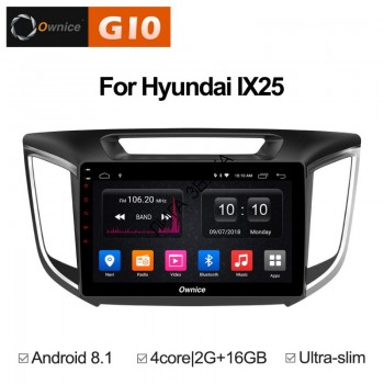 Штатная магнитола Hyundai Creta 2016+ Roximo Ownice G10 S1701E Android 8.1  Штатная магнитола Hyundai Creta Ownice G10 S1701E Android 8.1 